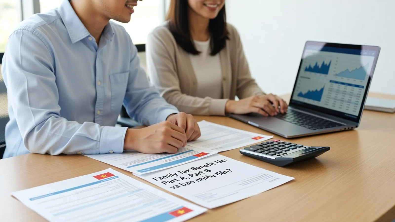 Family Tax Benefit Uc: Part A, Part B va bao nhieu tien?