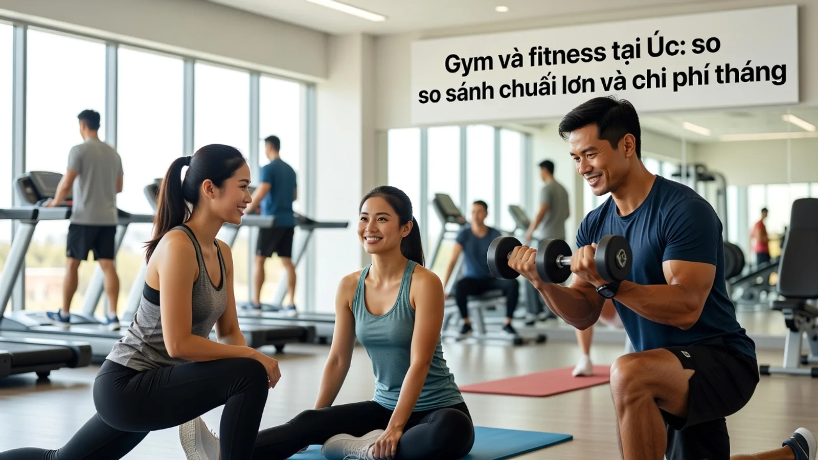 Gym và fitness tại Úc: so sánh chuỗi lớn và chi phí tháng