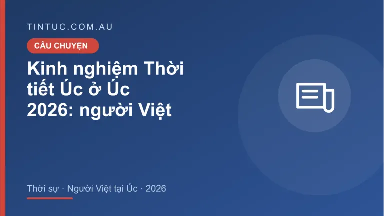 Thời tiết Úc cho người Việt tại Úc 2026