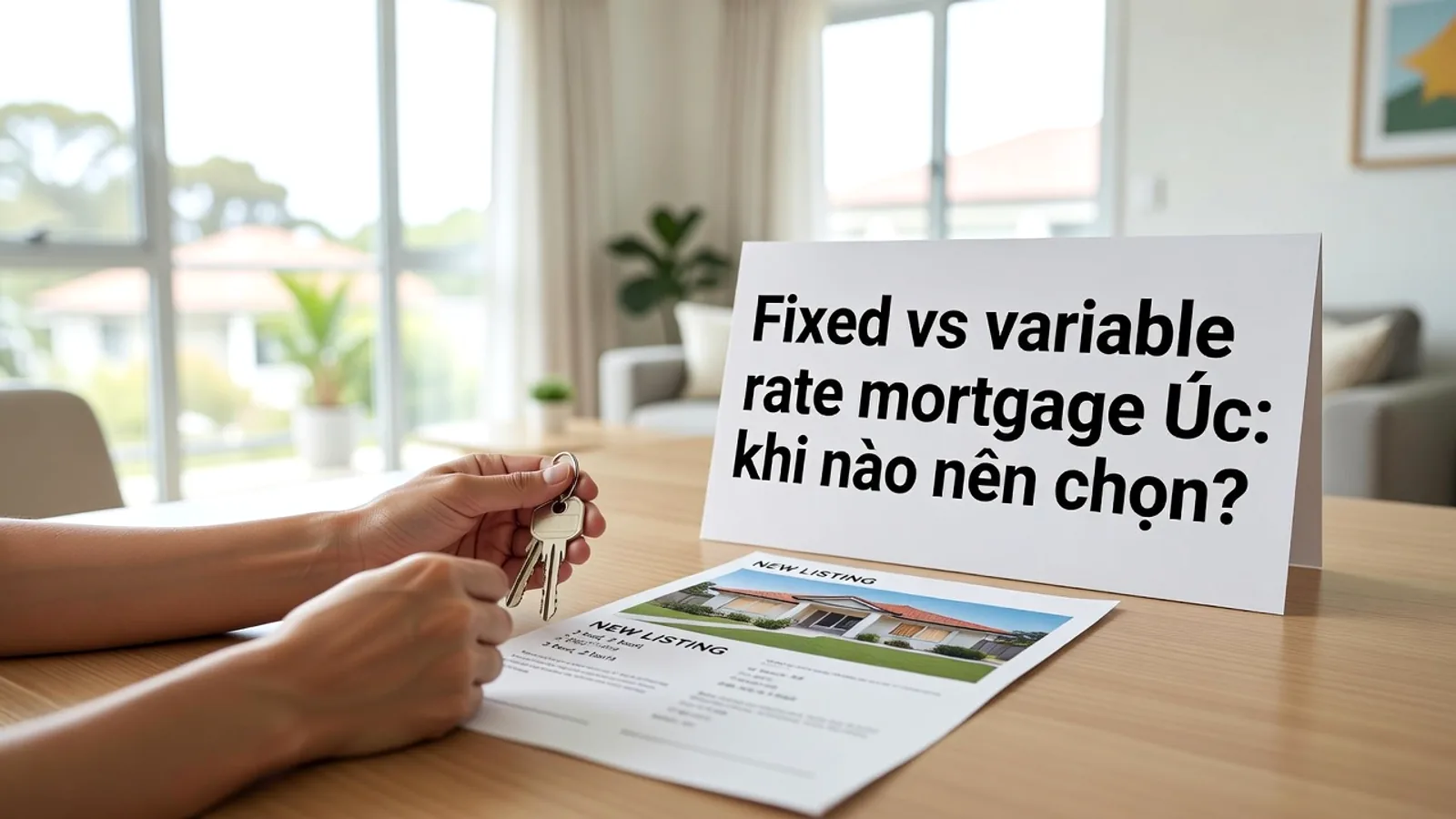 Fixed vs variable rate mortgage Úc: khi nào nên chọn?
