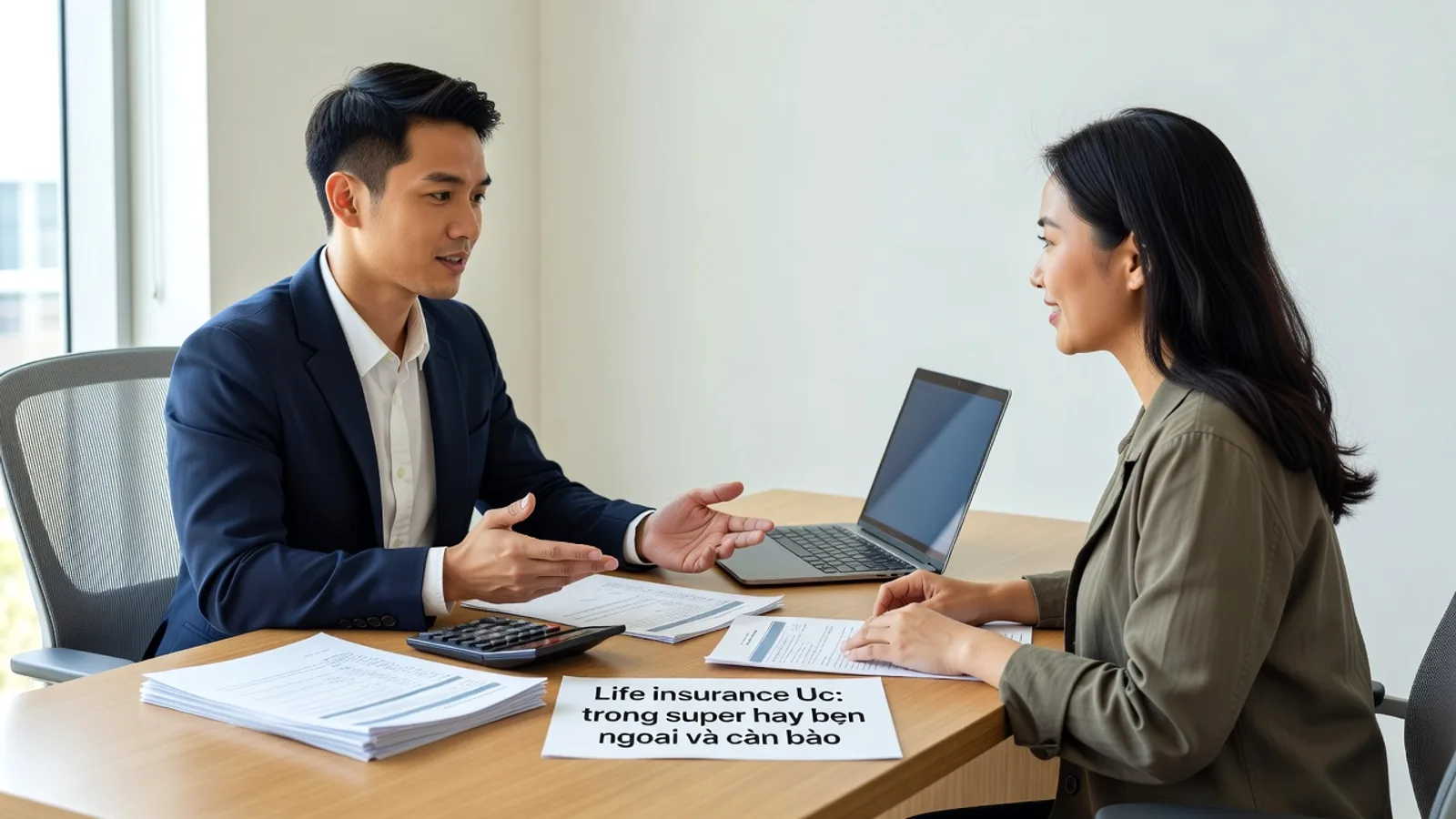 Life insurance Uc: trong super hay ben ngoai va can bao