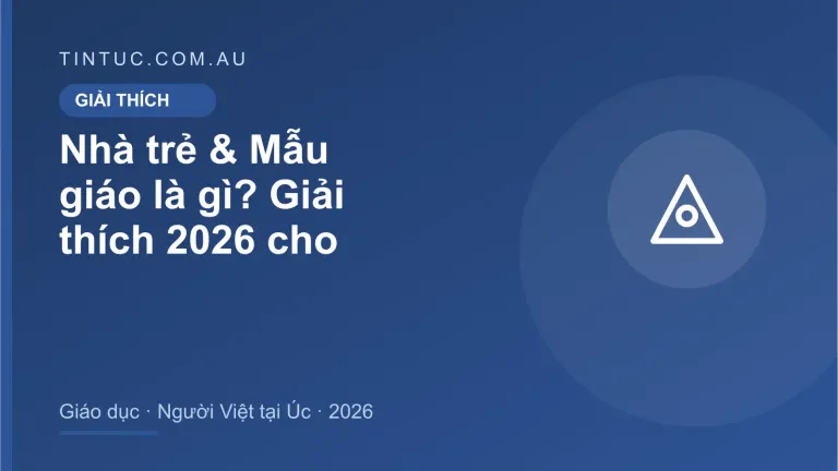 Nhà trẻ & Mẫu giáo cho người Việt tại Úc 2026