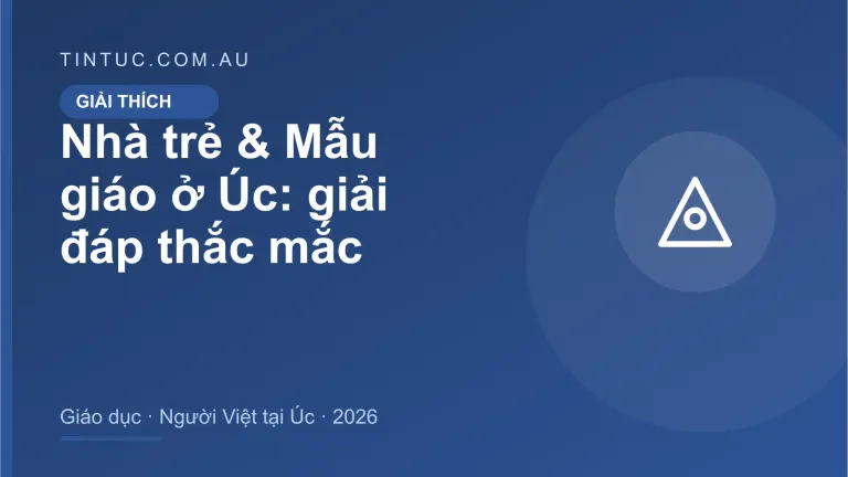 Nhà trẻ & Mẫu giáo cho người Việt tại Úc 2026