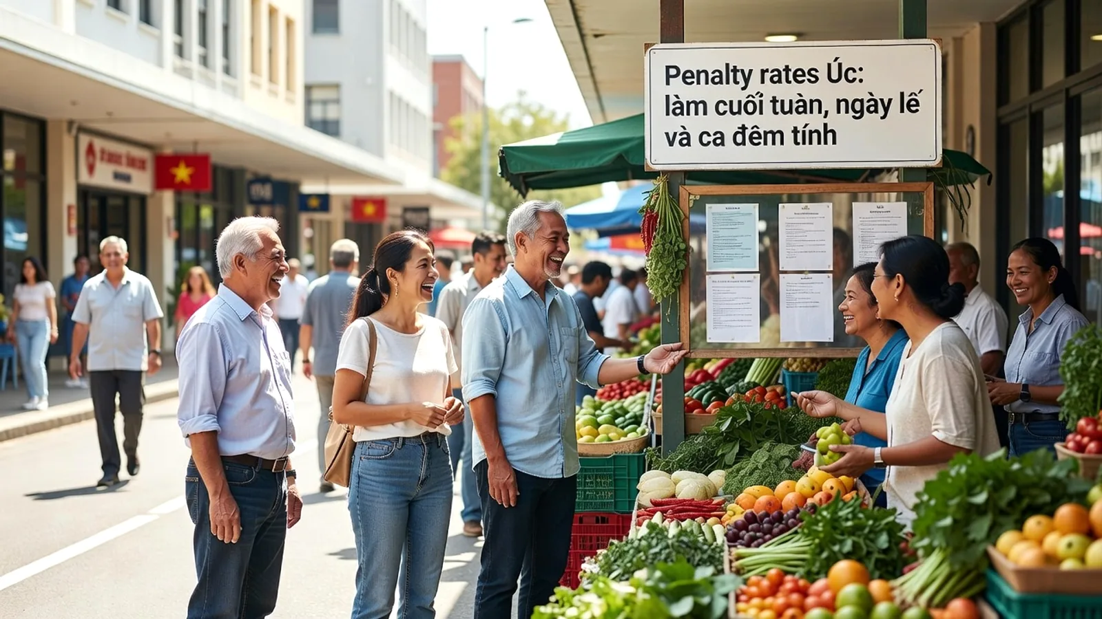 Penalty rates Úc: làm cuối tuần, ngày lễ và ca đêm tính